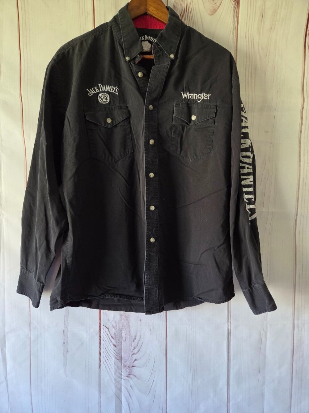 Wrangler/Jack Daniels Vintage 90’s Collaboration Embroidered Western Rodeo Shirt